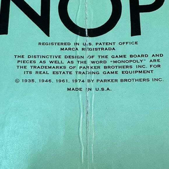 Vintage Monopoly 1970s Parker Brothers Classic Monopoly Game - Picture 7 of 11